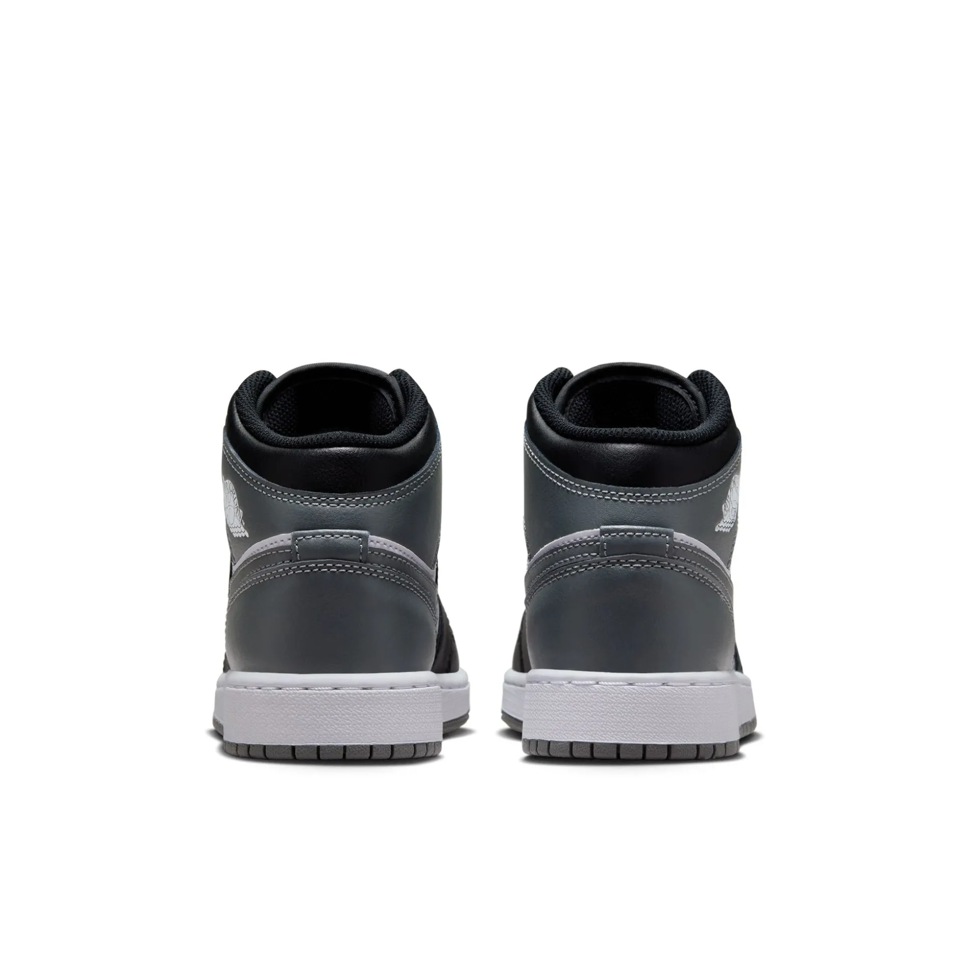 Air Jordan 1 Mid Black White Iron Grey