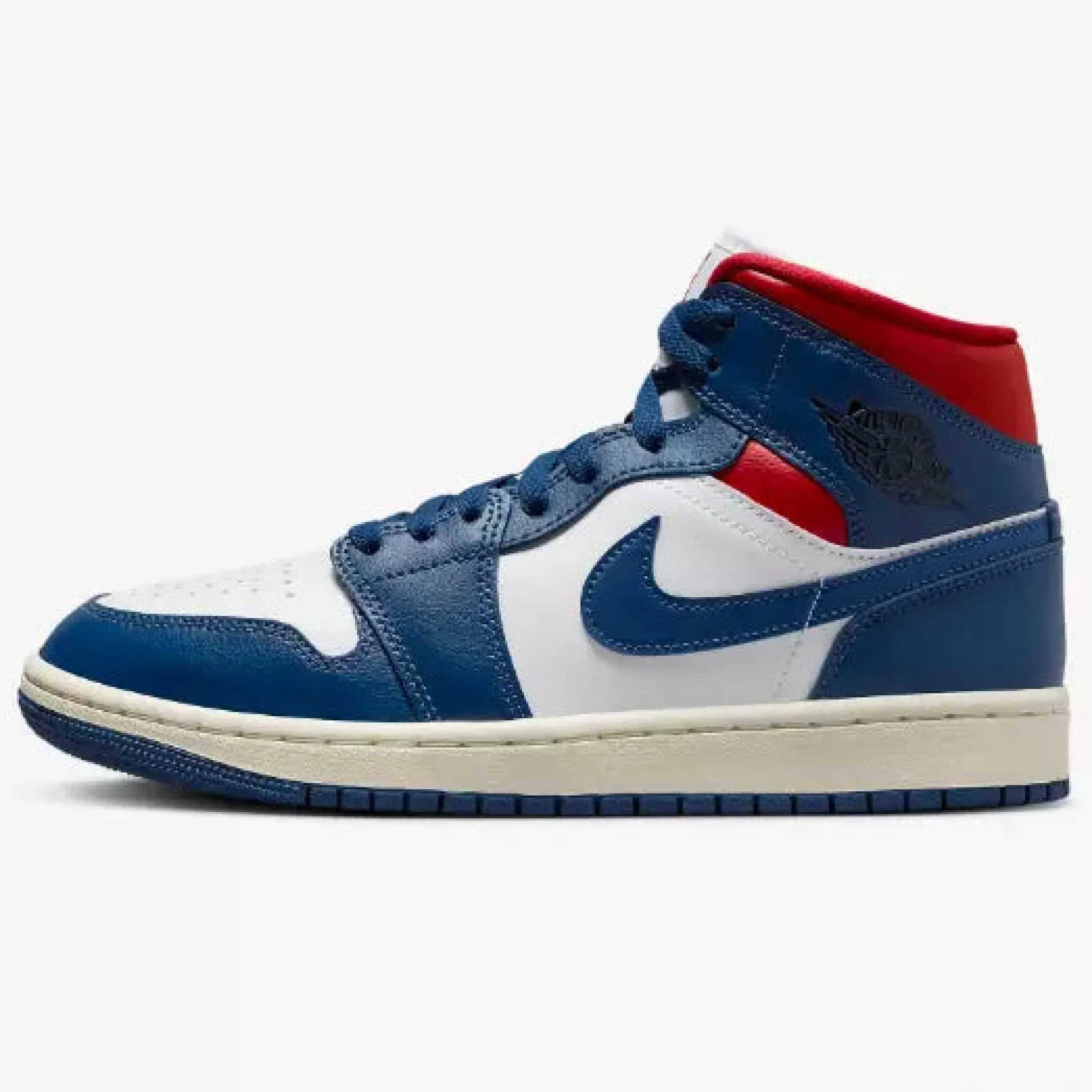 Air Jordan 1 Mid French Blue Gym Red