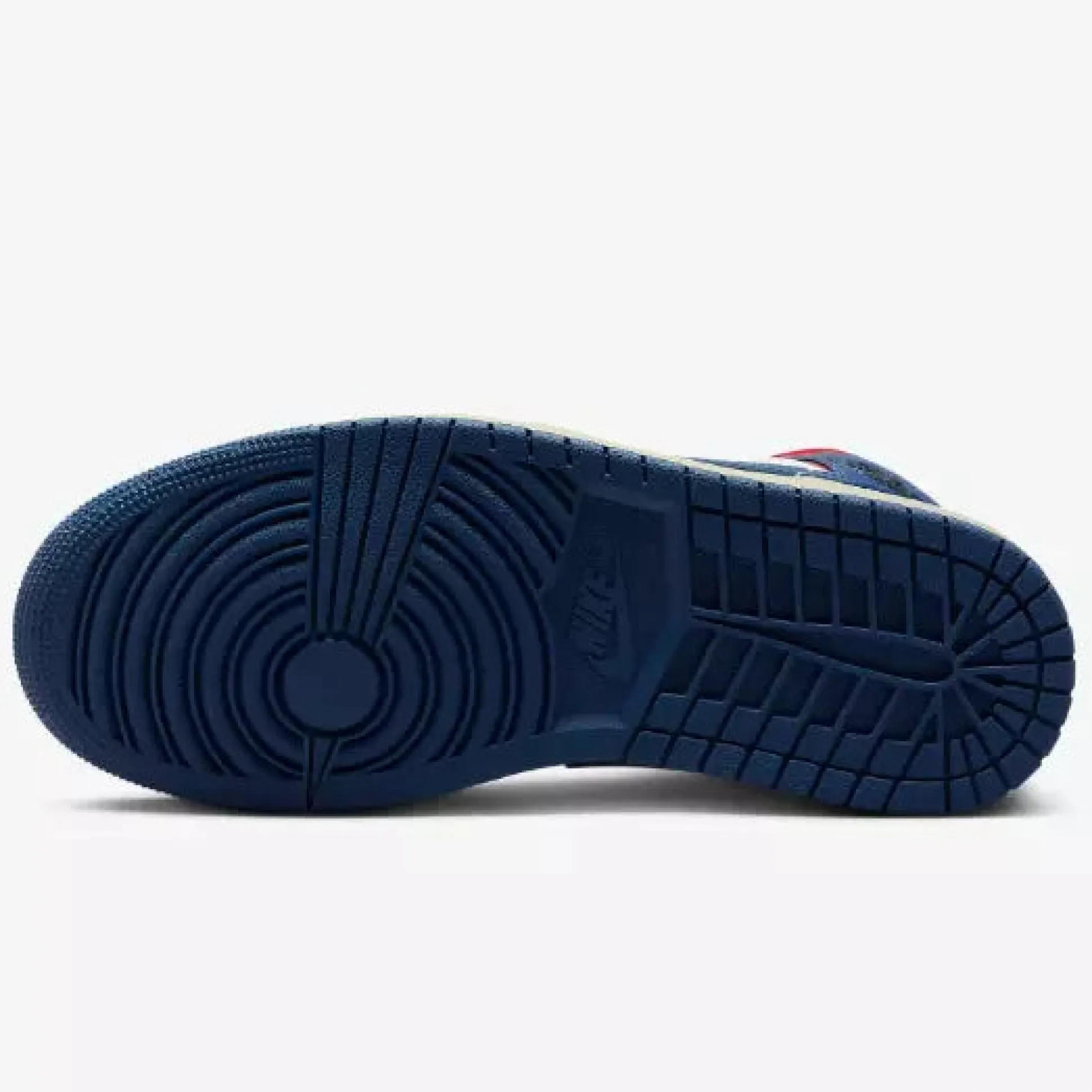 Air Jordan 1 Mid French Blue Gym Red