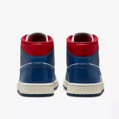 Air Jordan 1 Mid French Blue Gym Red