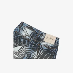 All Over Black Print Jean