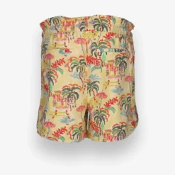 Allover Printed Linen Shorts