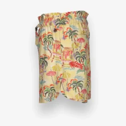 Allover Printed Linen Shorts