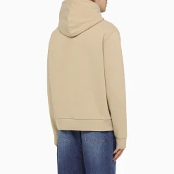 Beige cotton hoodie