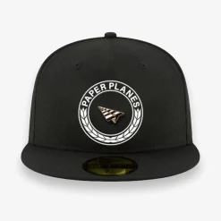 101127-BLK-Men Firstclassblackfittedwithgreyu