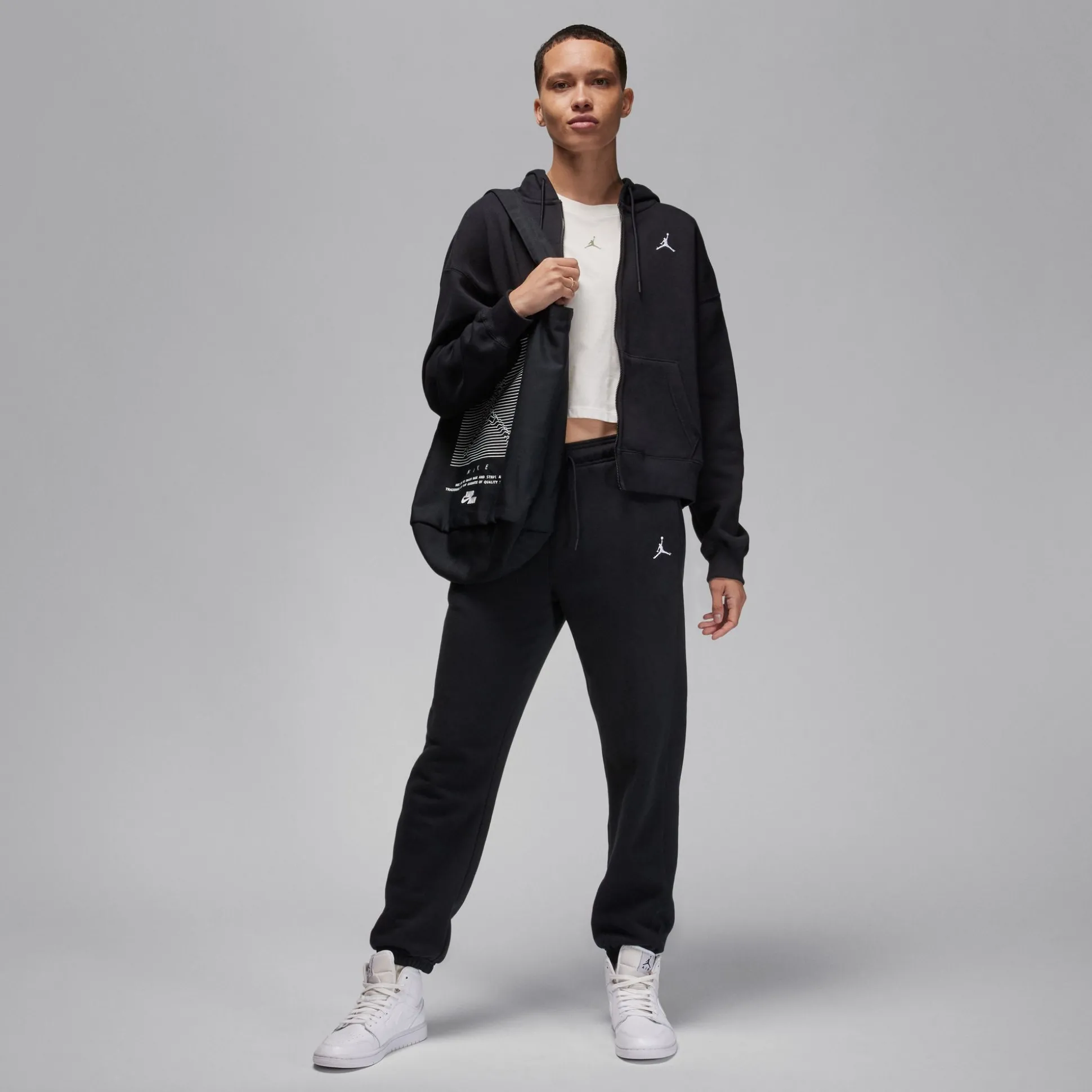 Brooklyn Fleece Hoodie Full-Zip Ls Top