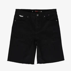 Brooklyn-Size UP Black Denim Short