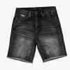 Brooklyn-Size UP Charcoal Black Denim Short