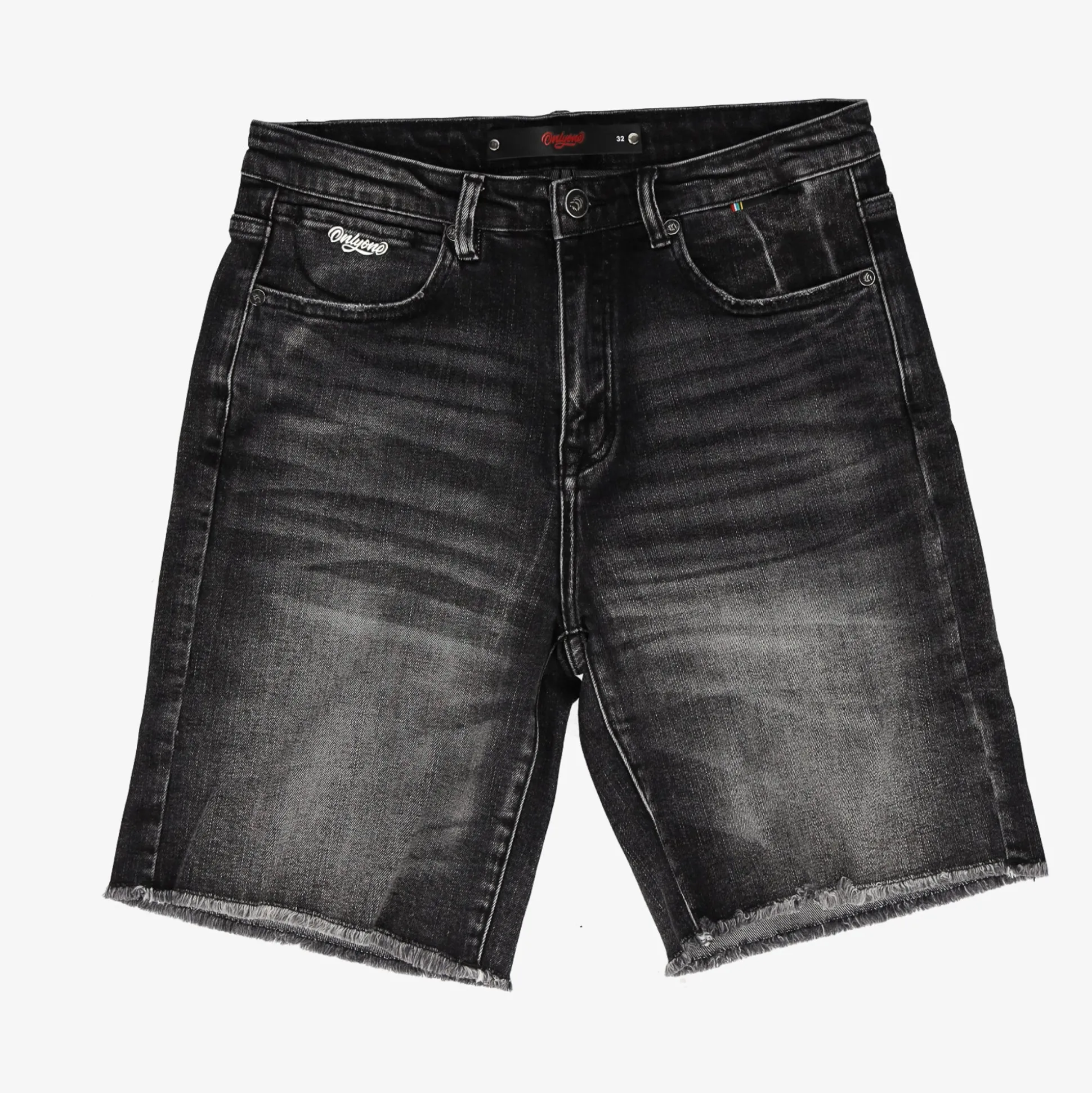 Brooklyn-Size UP Charcoal Black Denim Short