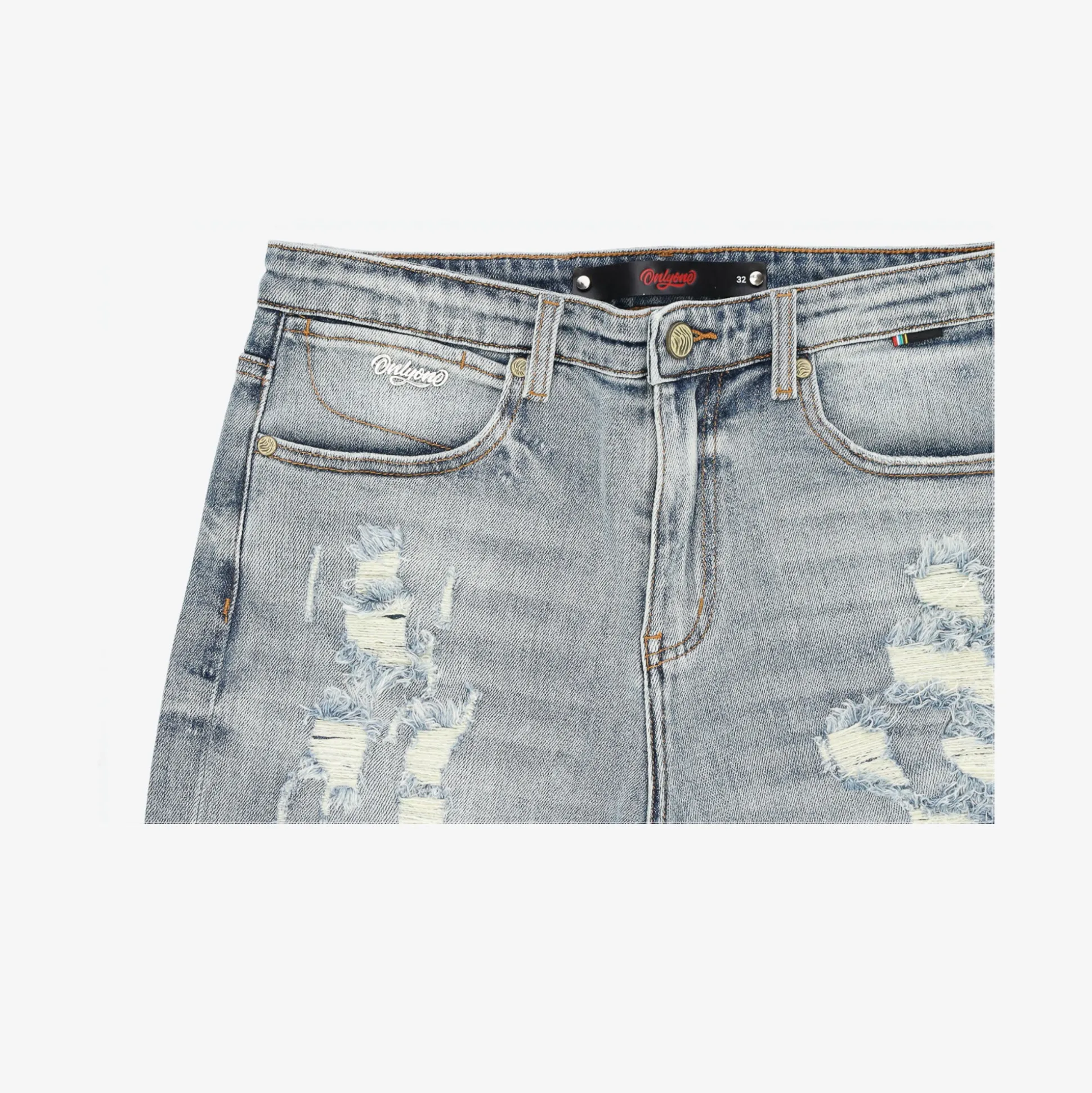 Brooklyn-Size UP Repair Blue Short