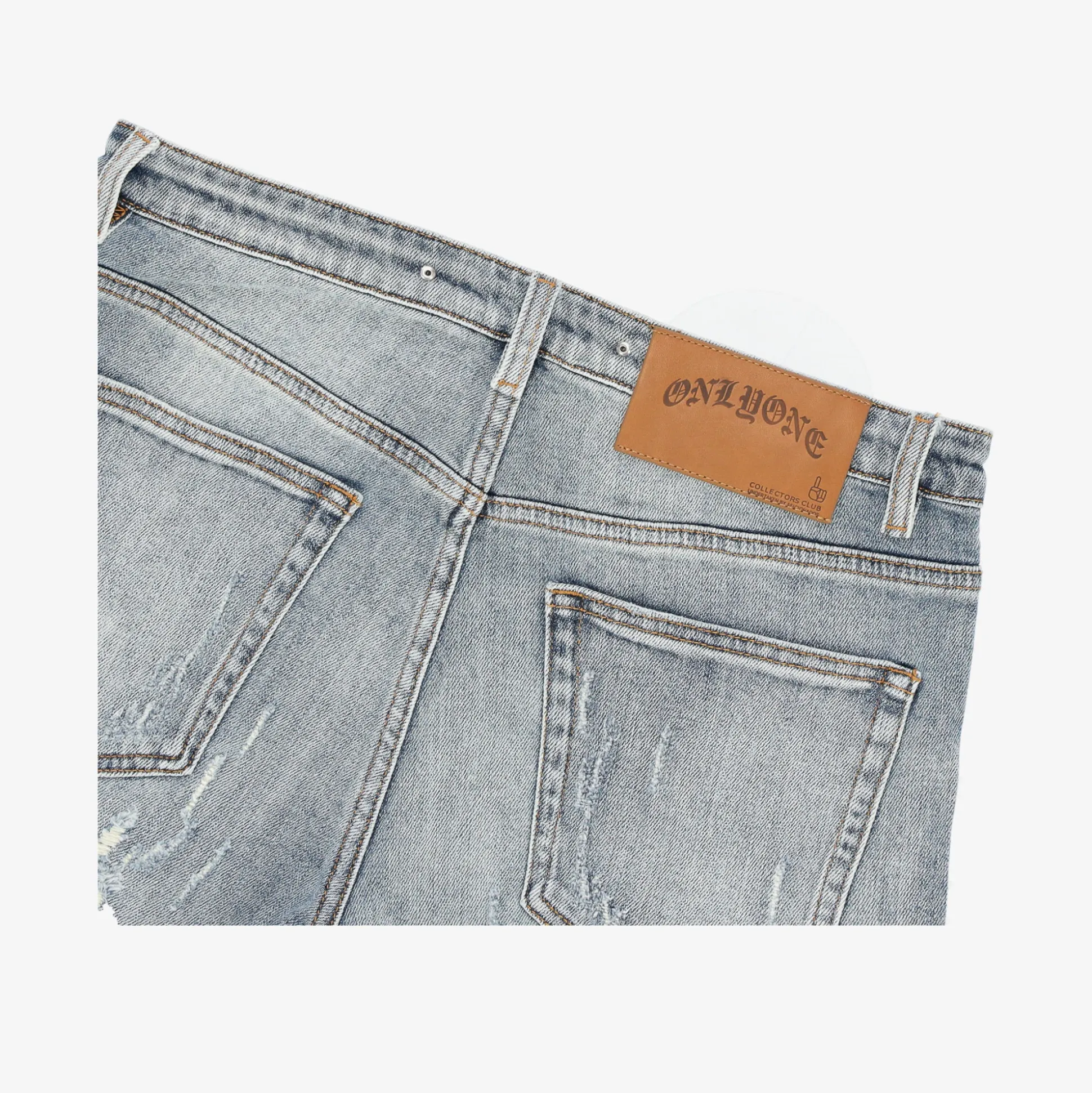 Brooklyn-Size UP Repair Blue Short
