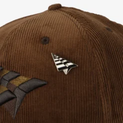 101292-BRWNSD-Men Corduroy Crown 9Fifty Snapback Hat