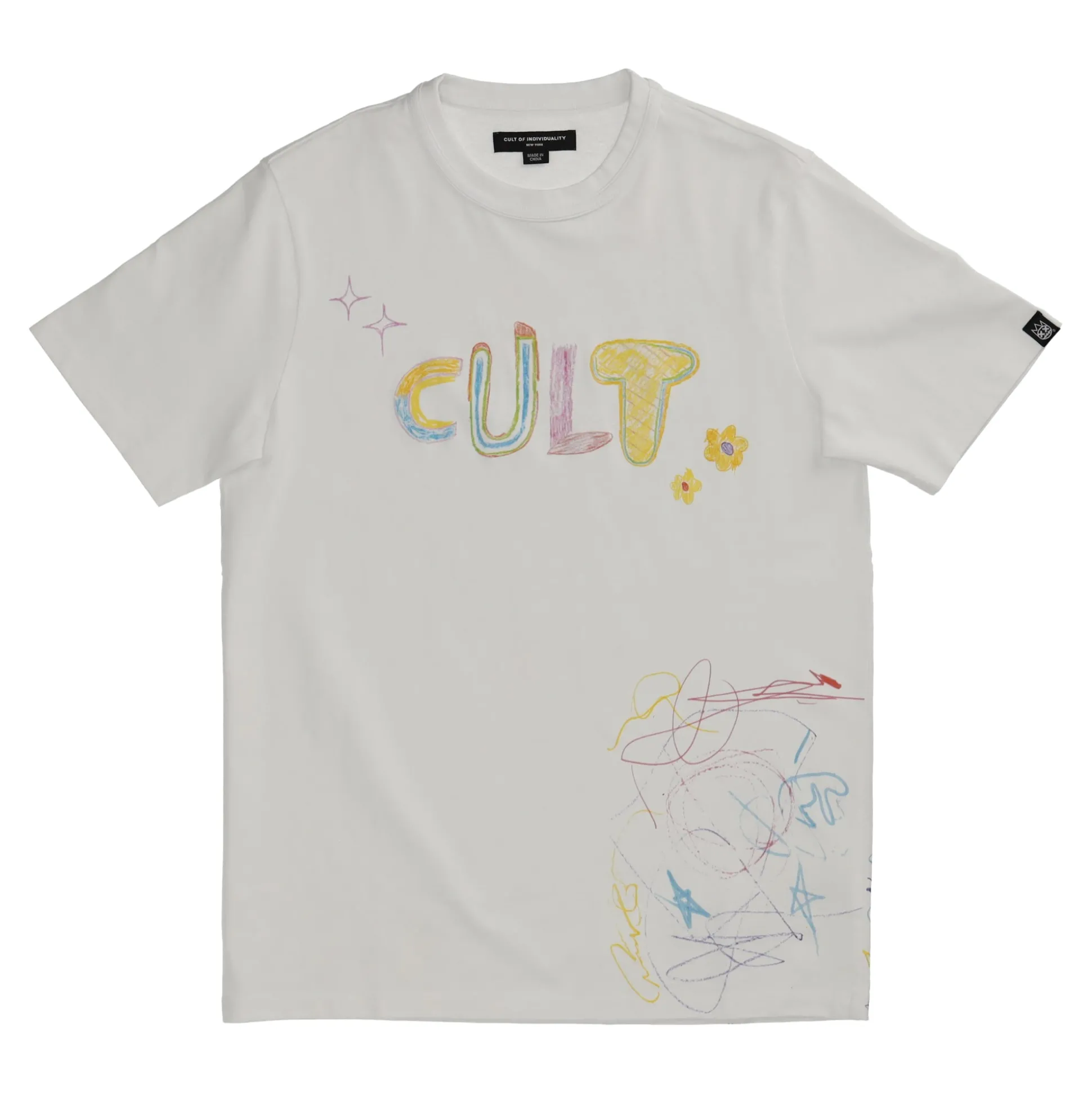 Caryon Logo Short Sleeve Crew Neck Tee White