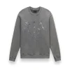 Charles Sweatshirt in Stone Cracked Logo