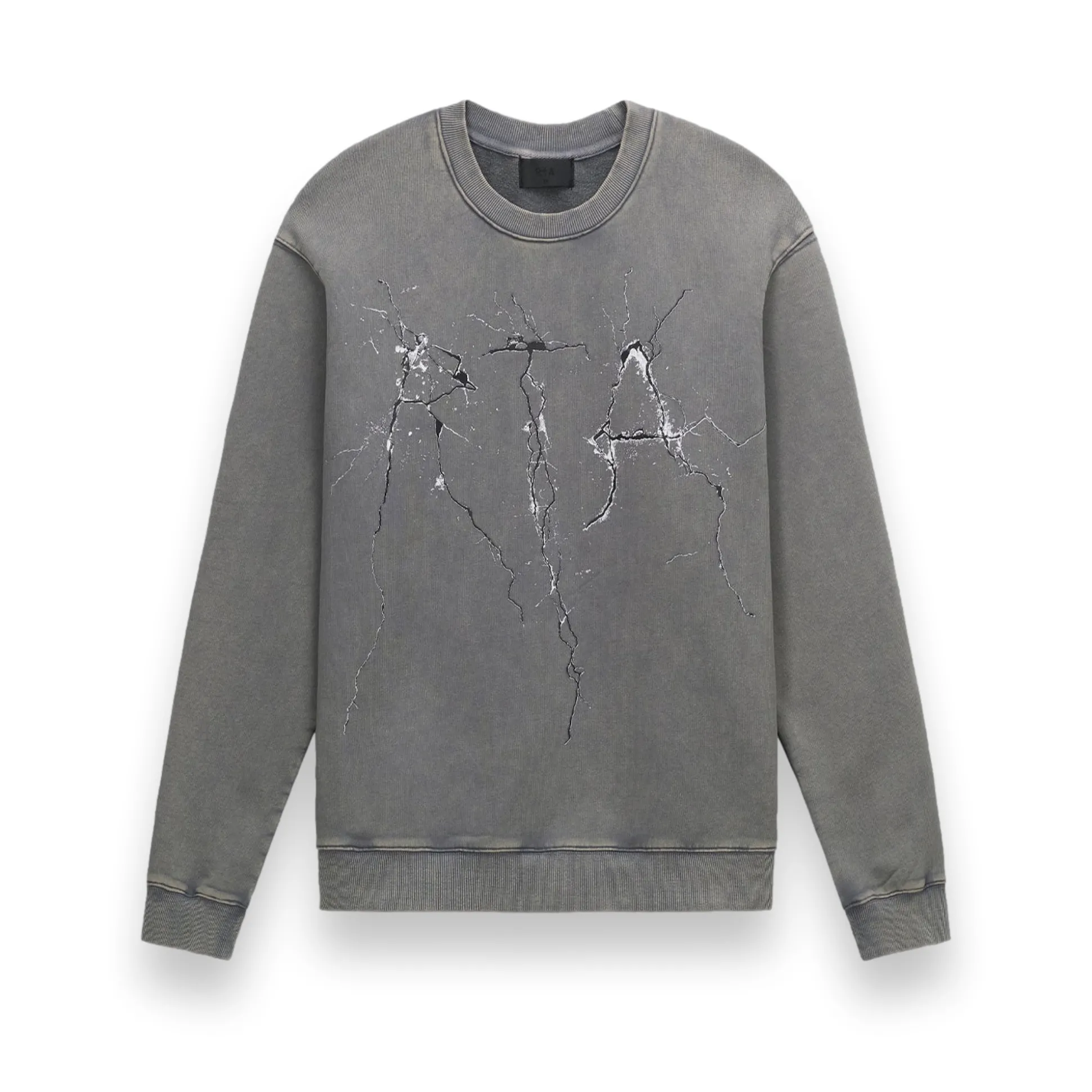 Charles Sweatshirt in Stone Cracked Logo