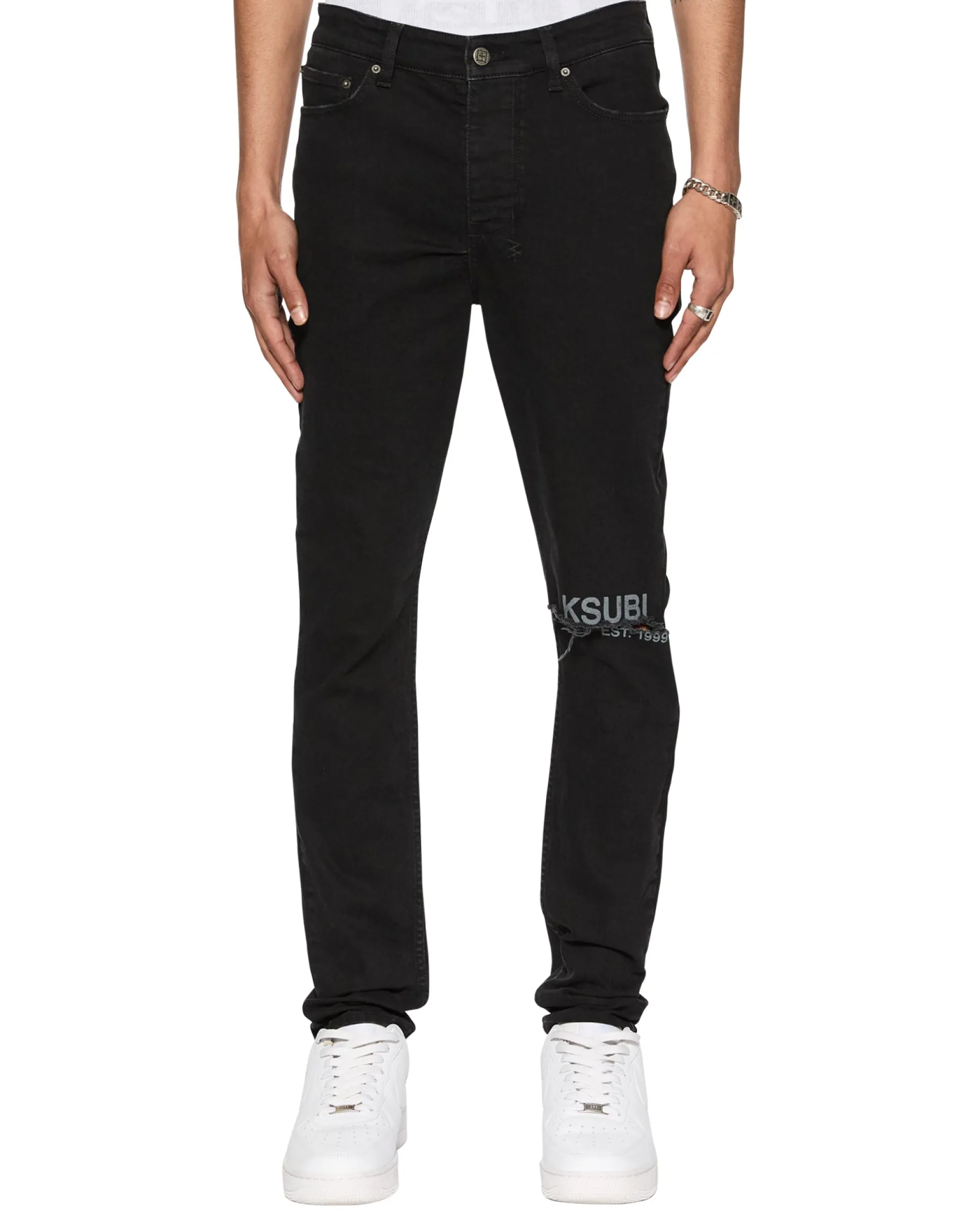 Chitch Laid Black Est Jean