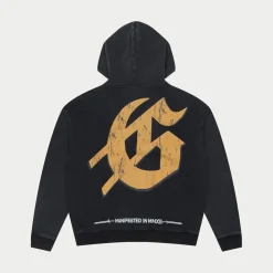 Chrome Liberty Zip Hoodie (Black Wash)