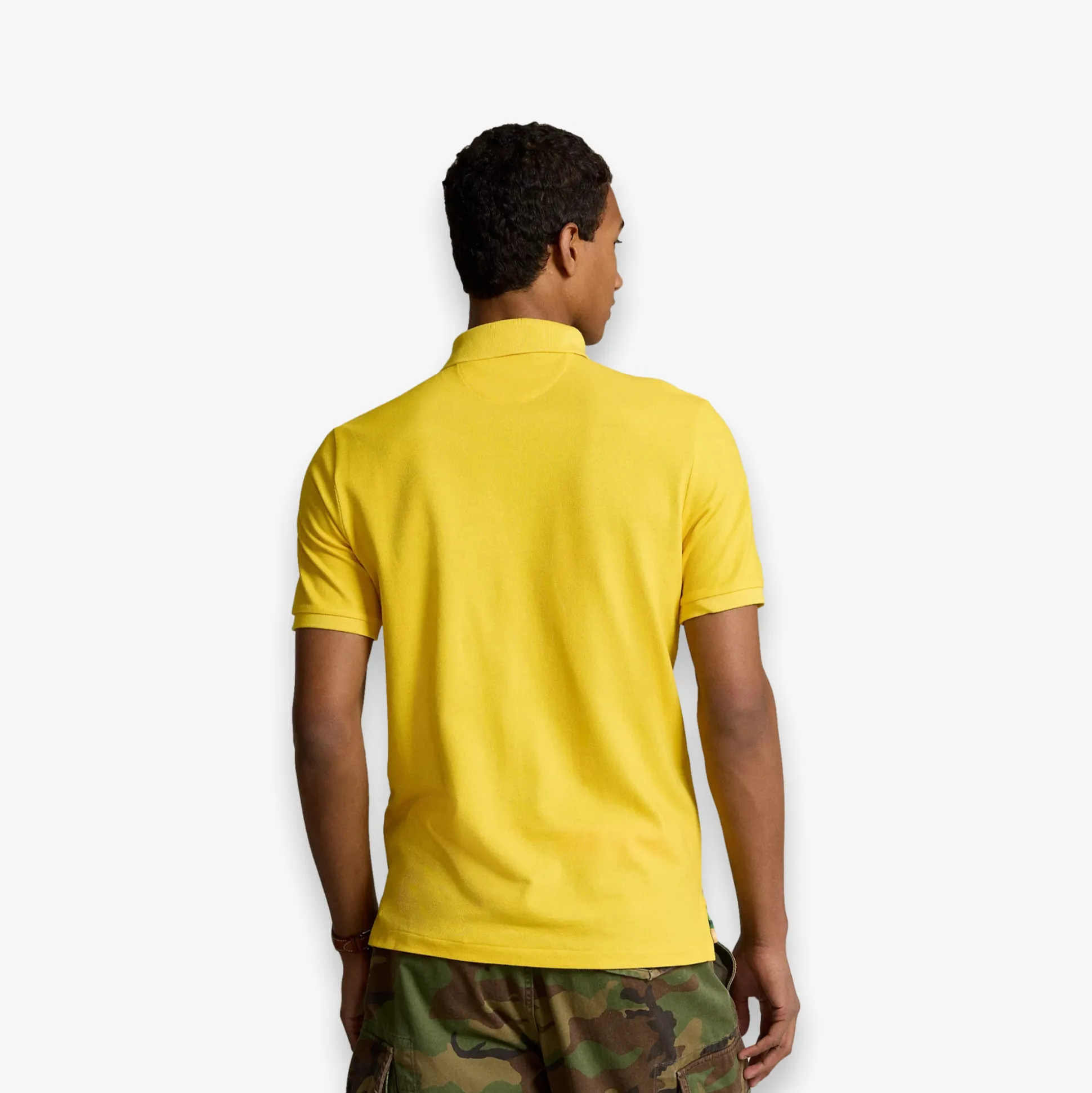 Classic Fit Mesh Graphic Polo Shirt