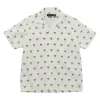 Classic Fit Racquet-Print Oxford Shirt White