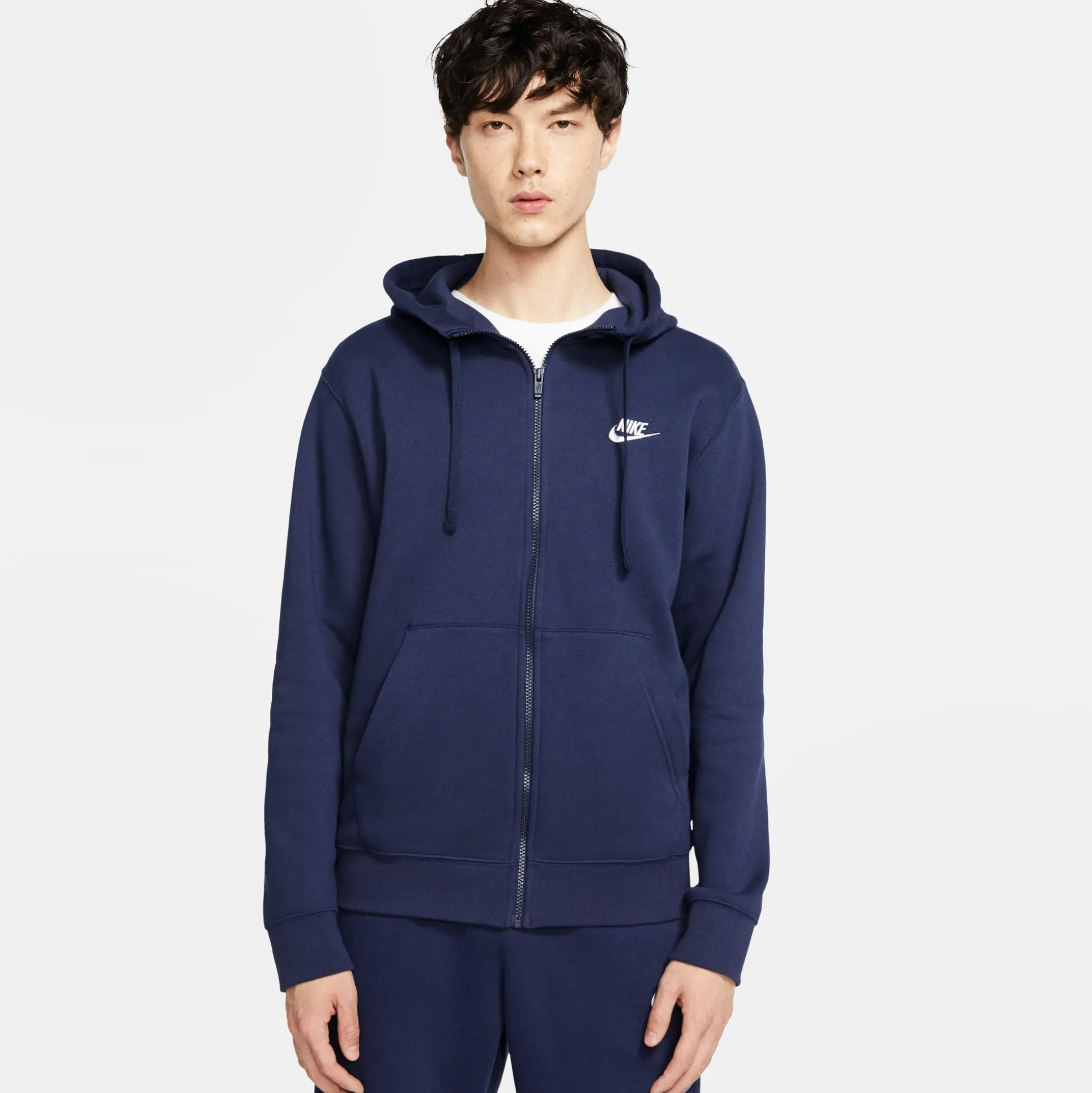 Club Fleece Blue Full Zip Hoodie