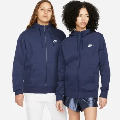 Club Fleece Blue Full Zip Hoodie
