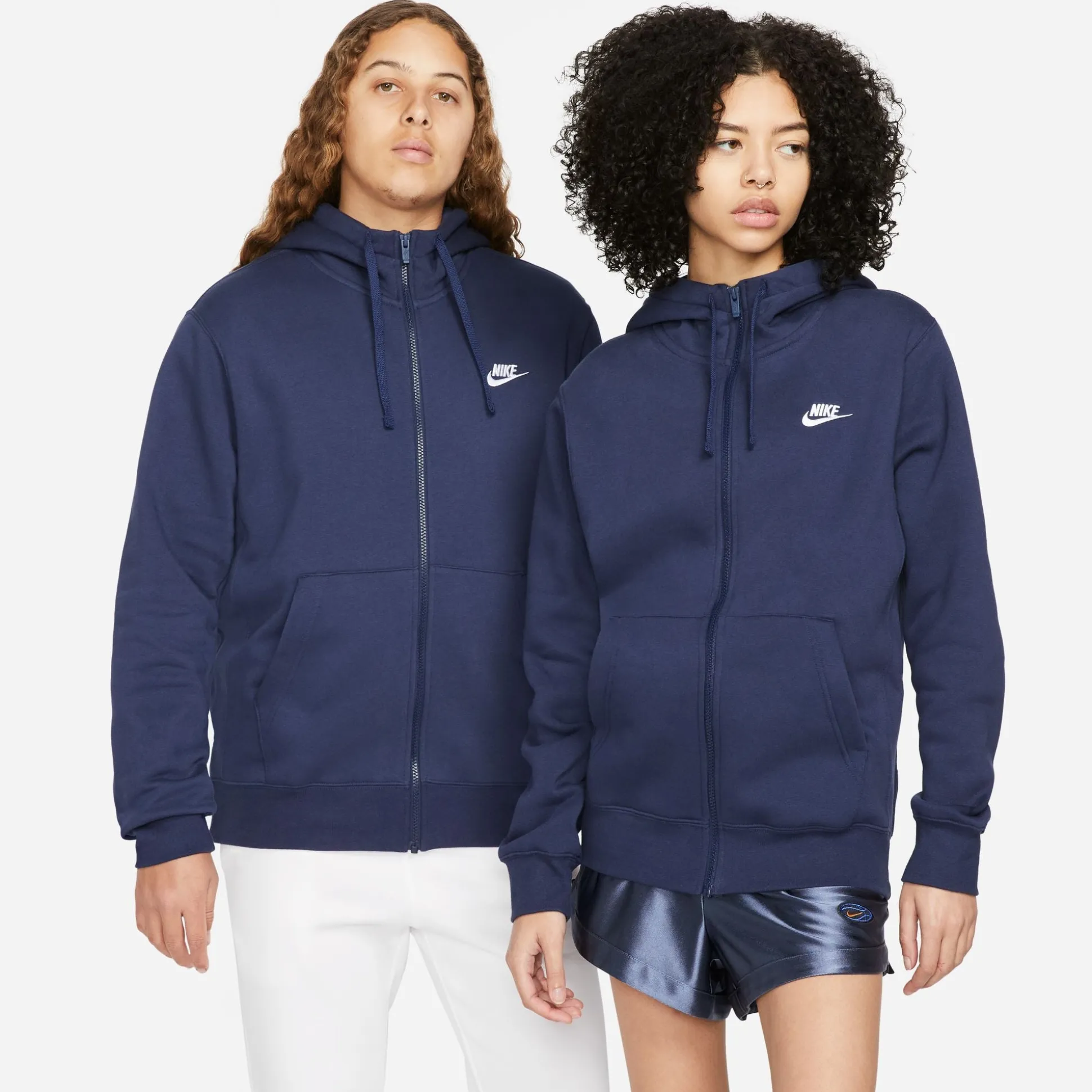 Club Fleece Blue Full Zip Hoodie
