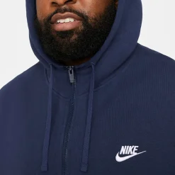 Club Fleece Blue Full Zip Hoodie