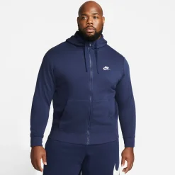 Club Fleece Blue Full Zip Hoodie