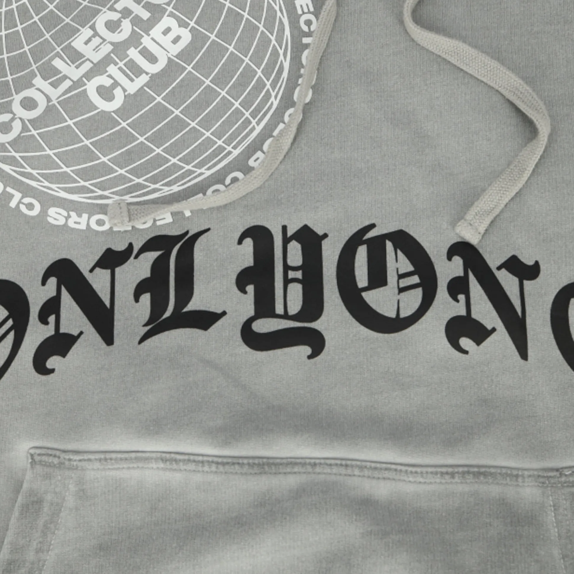 Collectors Club Globe Washed Pullover Hoodie