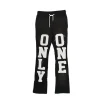 Cut And Sewn Distressed Sweatpant black