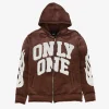 Cut And Sewn Distressed Zip Hoodie