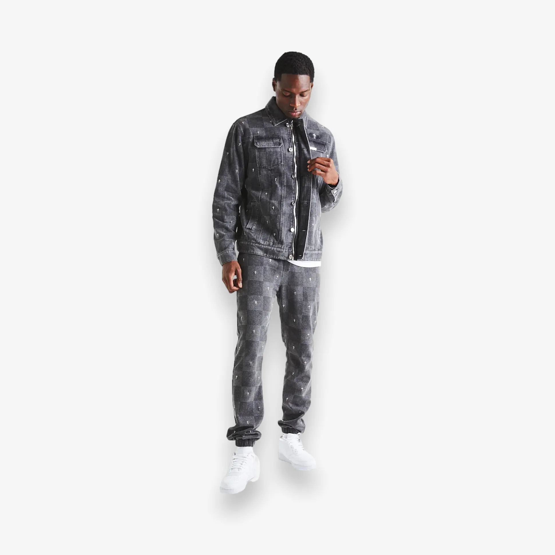 Danny Jean Jacket Grey Cross Checker