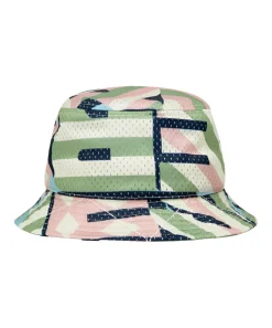 Diamond and Stripes Bucket Hat - Pink