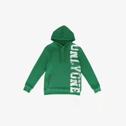 Distressed Printed Pullover Hoodie