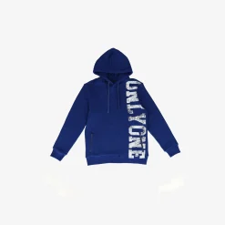 Distressed Printed Pullover Hoodie
