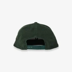 101292-DRKGRN-Men Corduroy Crown 9Fifty Snapback Hat