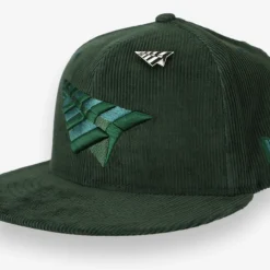 101292-DRKGRN-Men Corduroy Crown 9Fifty Snapback Hat