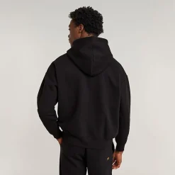 Embro Print Loose Hooded