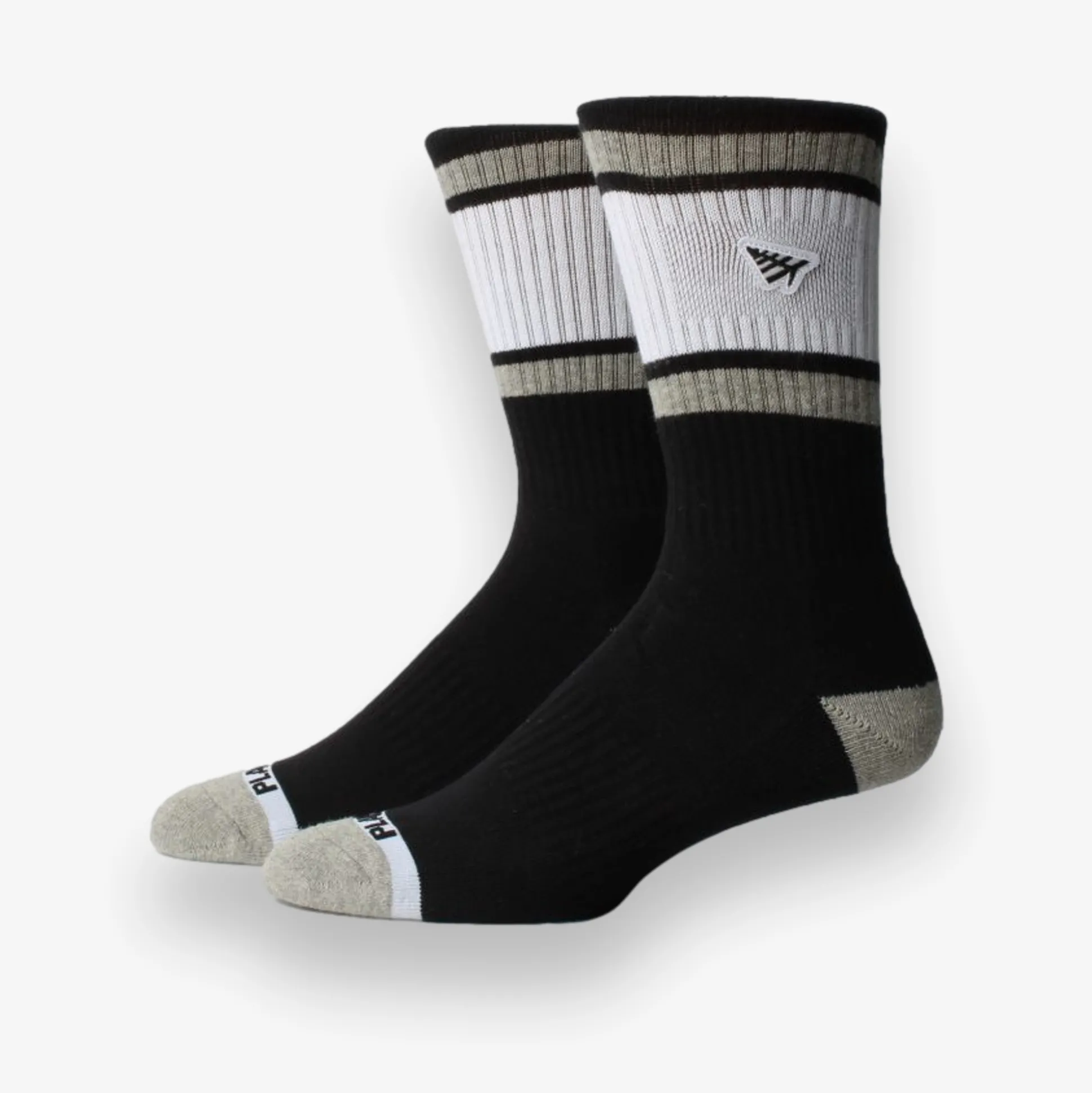 Embroidery Logo Patch Stripe Socks