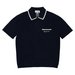 Enzo Knit Polo- Maritime Blue