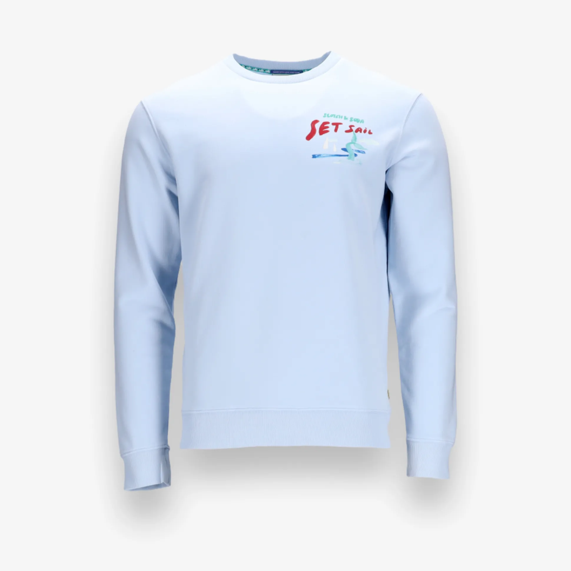 Front Back Sailor Artwork Crewneck Sweatshirt