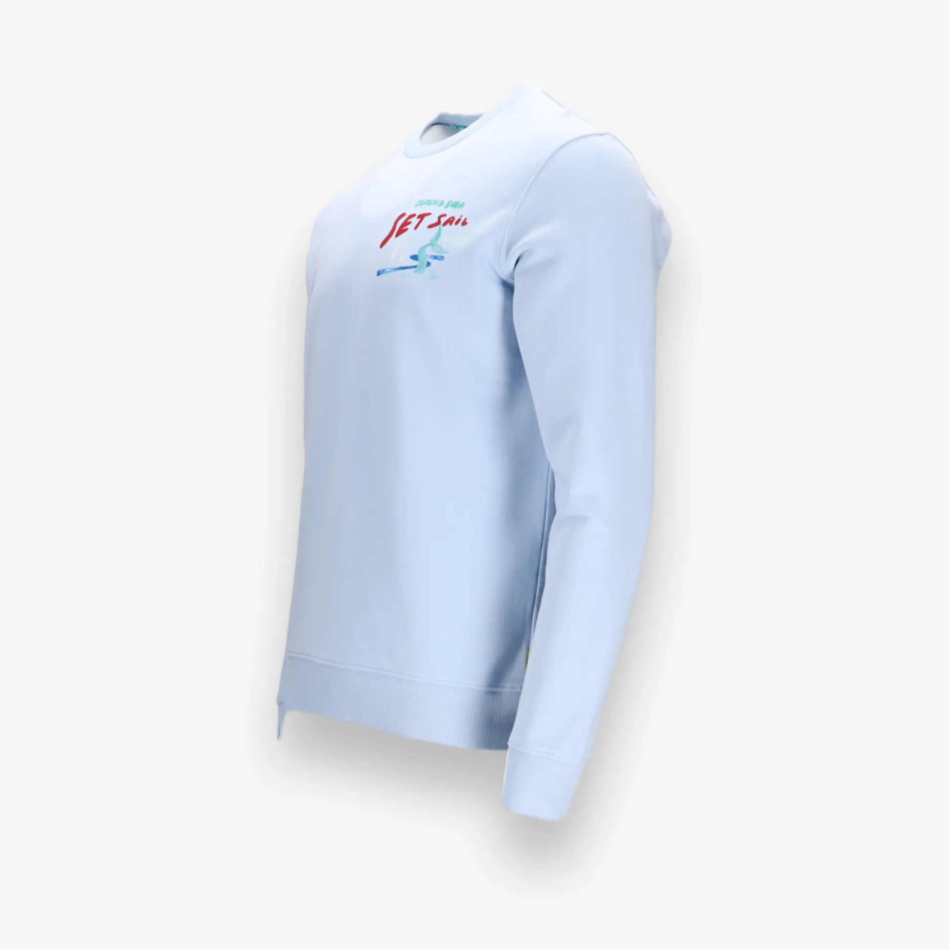 Front Back Sailor Artwork Crewneck Sweatshirt