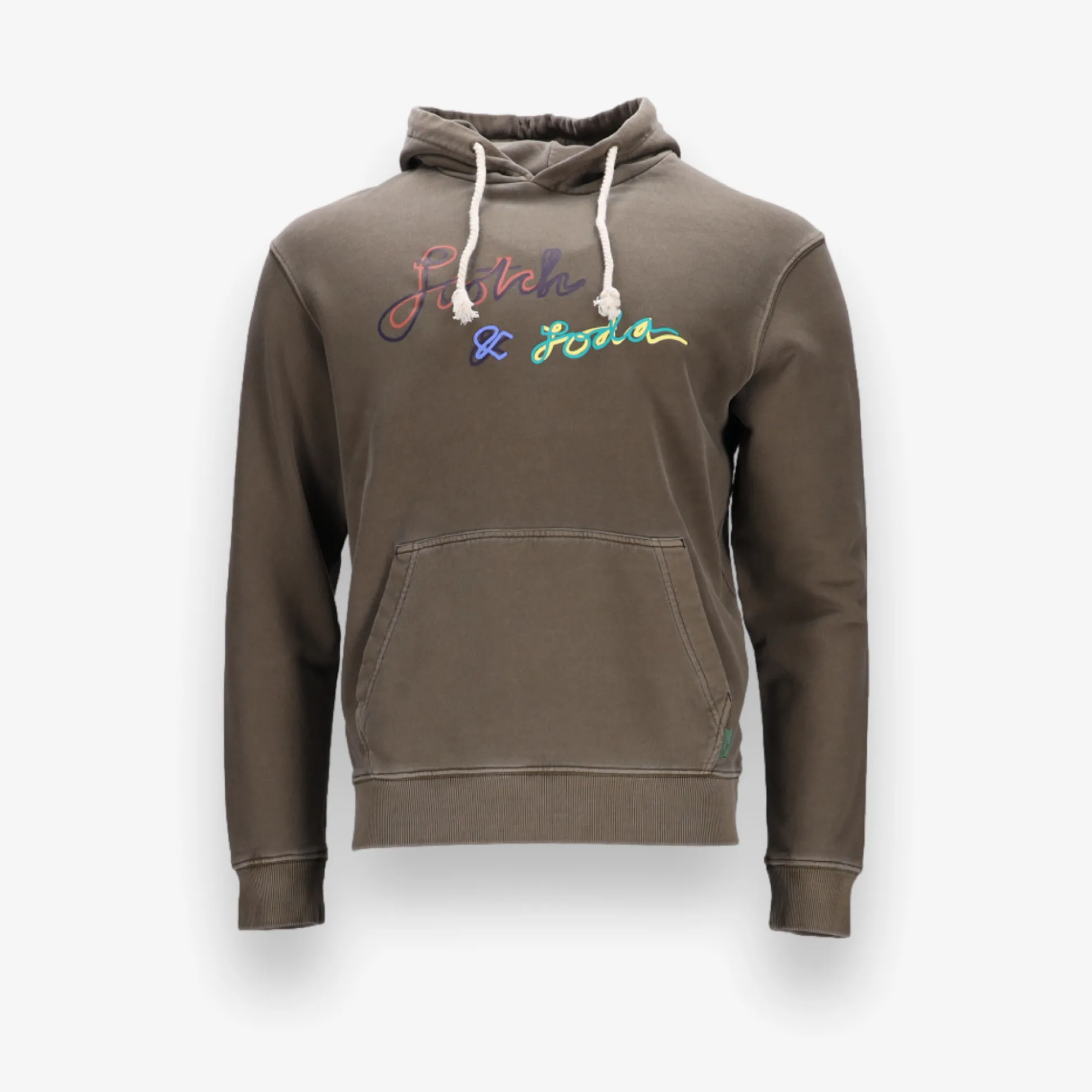 Garment Dye Logo Pullover Hoodie