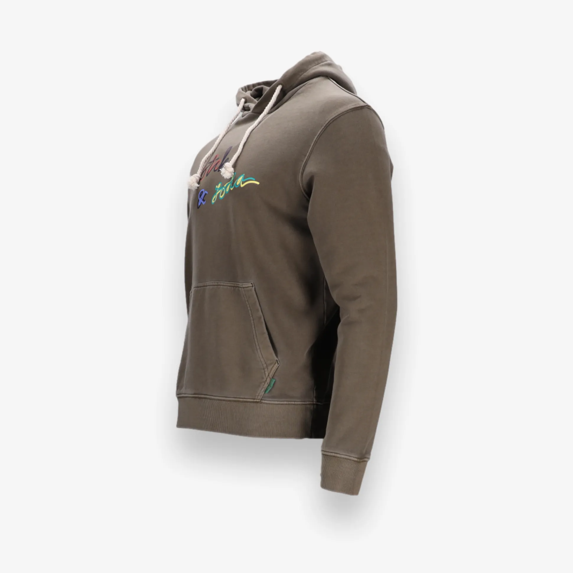 Garment Dye Logo Pullover Hoodie