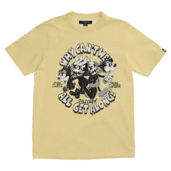 Get Along Short Sleeve Crew Neck Tee Yellow