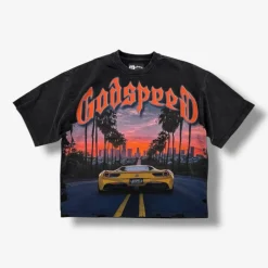 Godspeed Sunset Blvd Tee Grey Wash