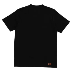 Gradient Logo Short Sleeve Crew Neck Tee Black