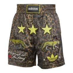 Graphic Box Short Brown