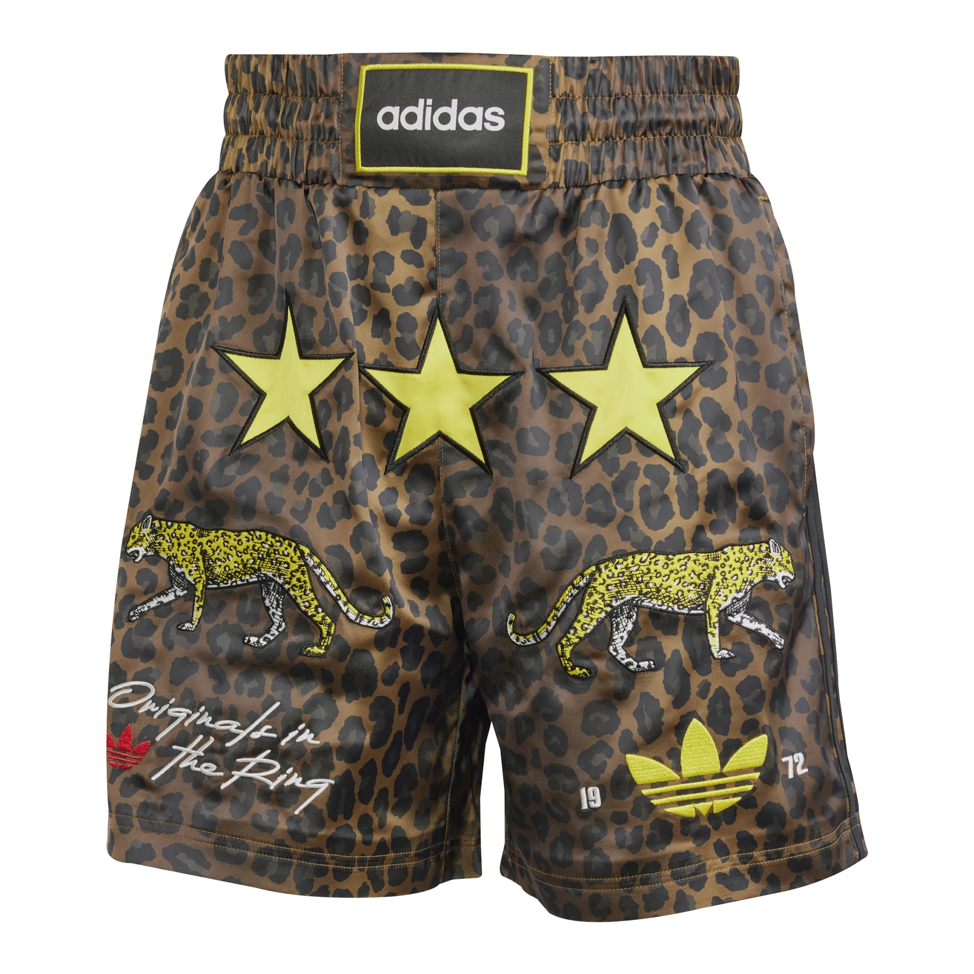 Graphic Box Short Brown