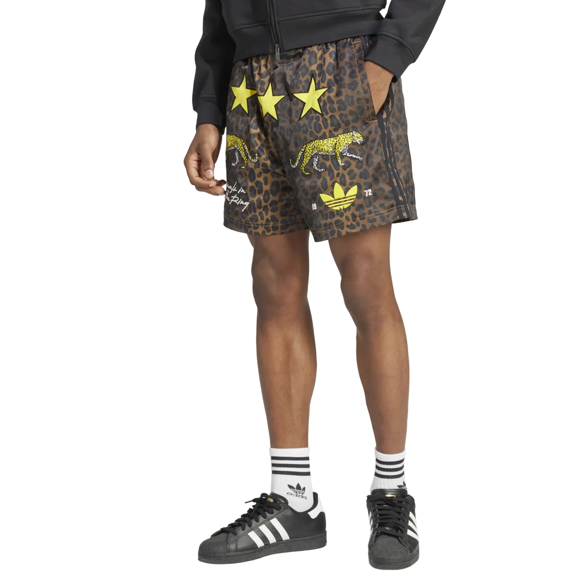 Graphic Box Short Brown